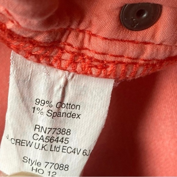 J. Crew Factory Jeans Coral Toothpick Stretch Jeans, 27 - Picture 4 of 6